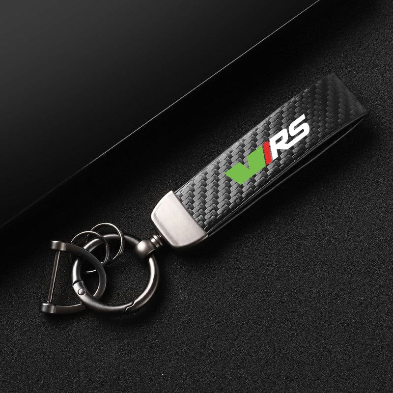 Porte-clés logo Skoda RS - Pour Octavia et Fabia