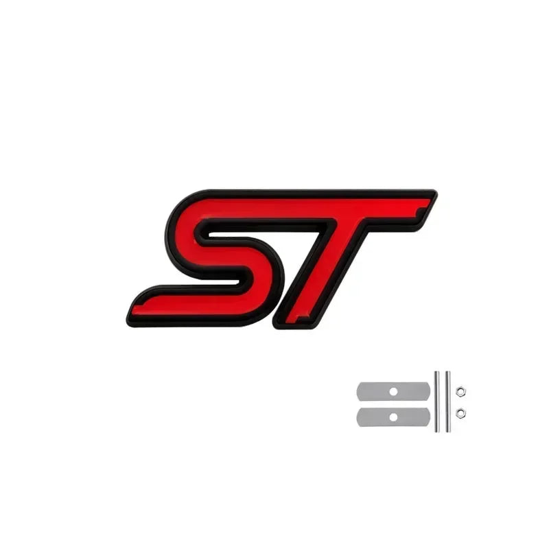 Logo ST rouge pour calandre et coffre Ford
