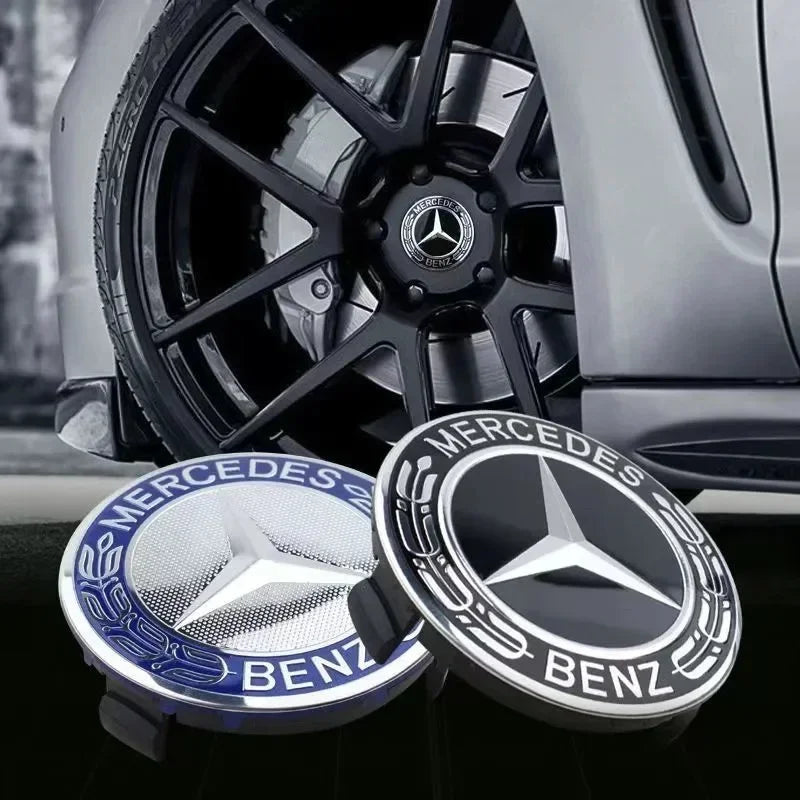 Logos centre de roues Mercedes-Benz - Lot de 4