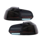 Paire de Feux Arrière à LED Look Cerise pour Volkswagen Golf VI MK6