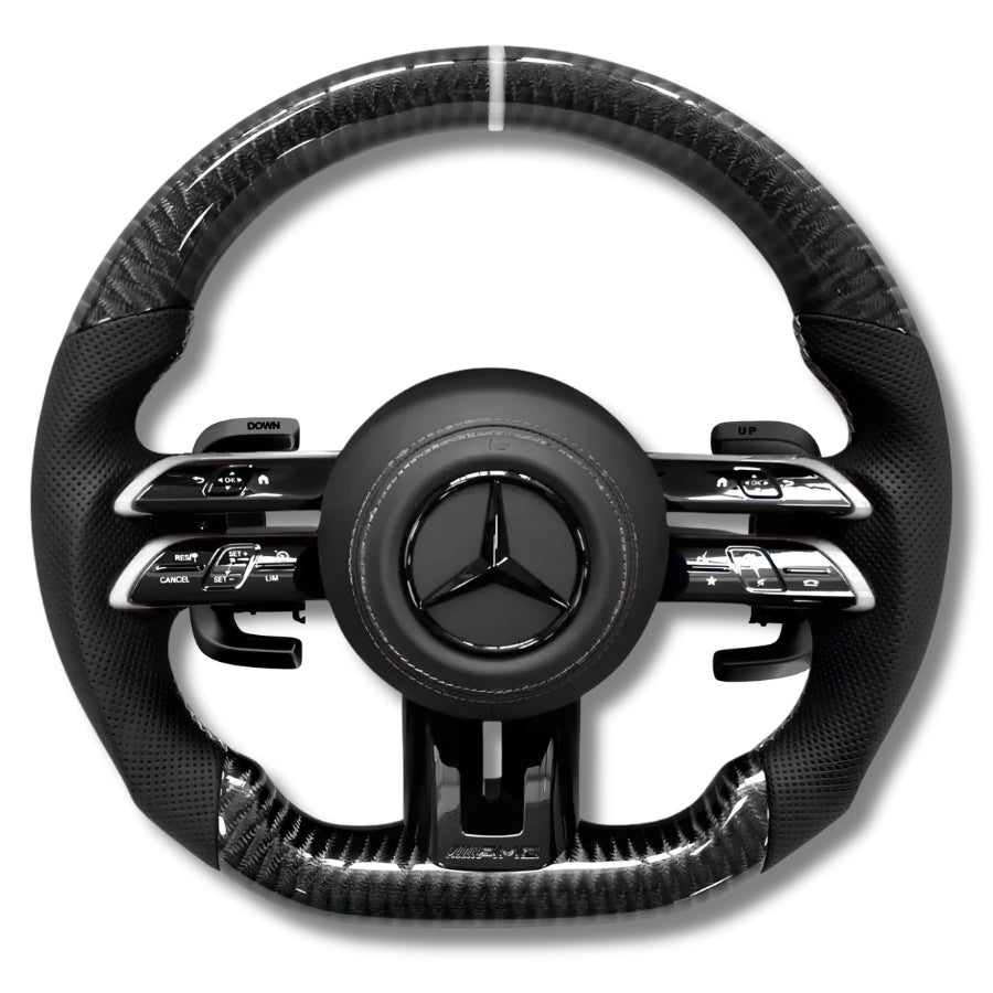 Volant performance Mercedes-AMG W206 en carbone véritable