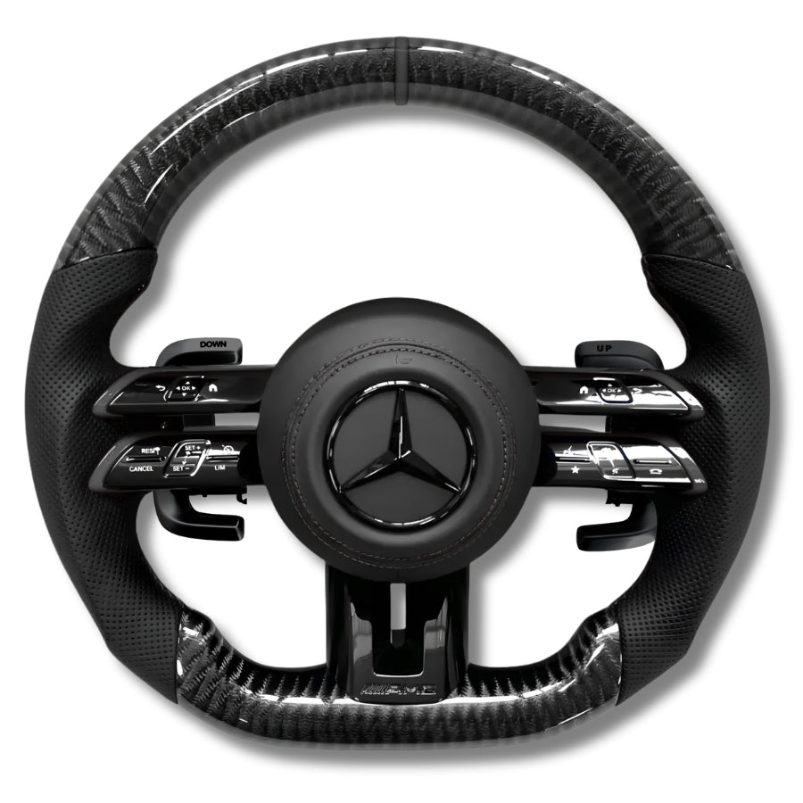 Volant performance Mercedes-AMG W206 en carbone véritable