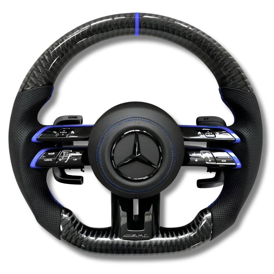 Volant performance Mercedes-AMG W206 en carbone véritable