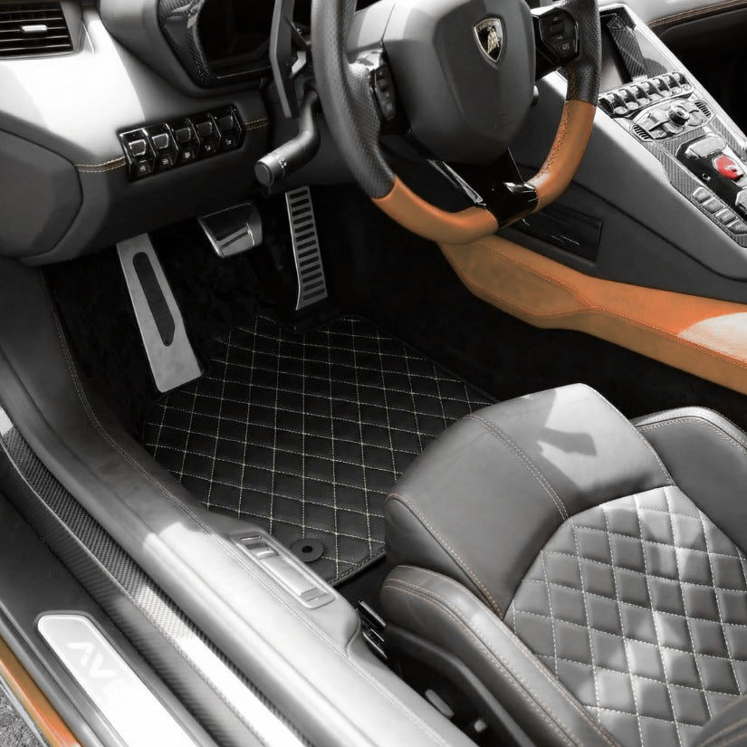 Tapis de sol de luxe sur mesure pour Lamborghini Huracan Aventador