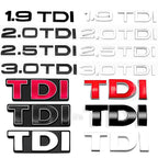Logo TDI pour coffre Audi et Volkswagen
