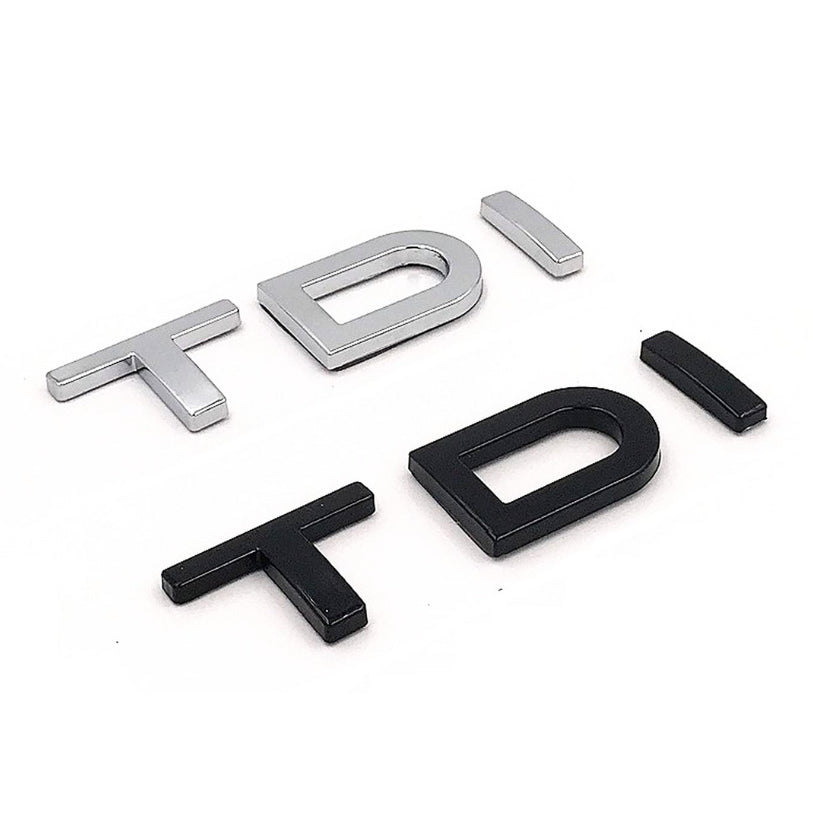 Logo TDI pour coffre Audi et Volkswagen
