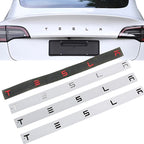Logo lettres TESLA chromées ou noires pour coffre