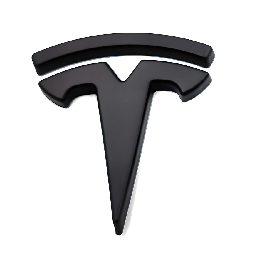Logo emblème Tesla noir mat pour Model 3 / Y / S / X