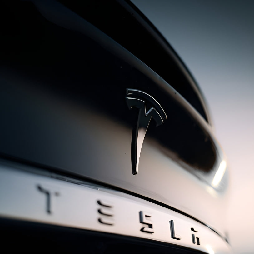 Logo emblème Tesla noir mat pour Model 3 / Y / S / X