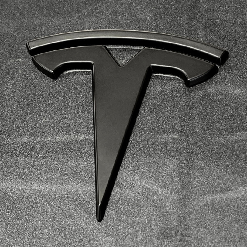 Logo emblème Tesla noir mat pour Model 3 / Y / S / X