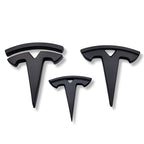 Logo emblème Tesla noir mat pour Model 3 / Y / S / X