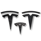 Logo emblème Tesla noir mat pour Model 3 / Y / S / X