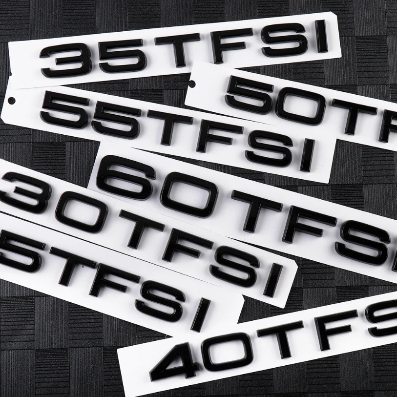 Logo monogramme TFSI / TSI adhésif compatible Audi et VW