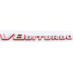 Logo emblème V8 Biturbo - Finition chrome ou noir