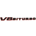 Logo emblème V8 Biturbo - Finition chrome ou noir