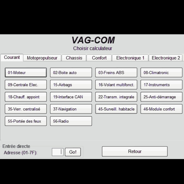 Câble de diagnostic VCDS VAGCOM compatible Audi / VW - Français