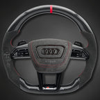 Volant Audi RS6 RS7 C8 finition carbone et cuir Alcantara