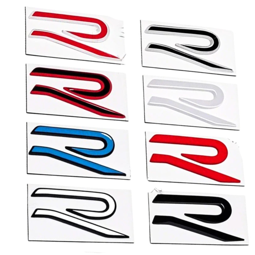 Logo R design nouvelle génération pour Volkswagen Golf 8