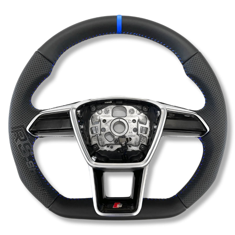 Volant Audi RS6 RS7 C8 finition carbone et cuir Alcantara