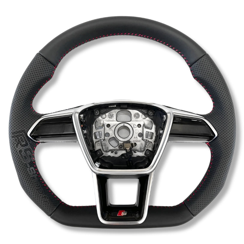 Volant Audi RS6 RS7 C8 finition carbone et cuir Alcantara