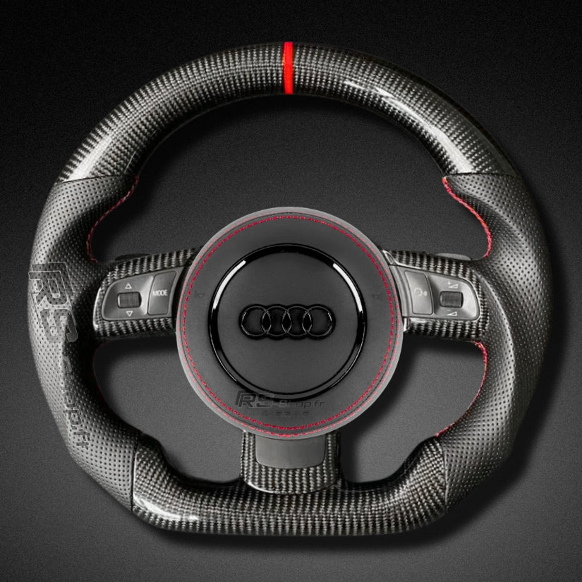 Volant Audi R8 Gen 1 / TT 8J en fibre de carbone