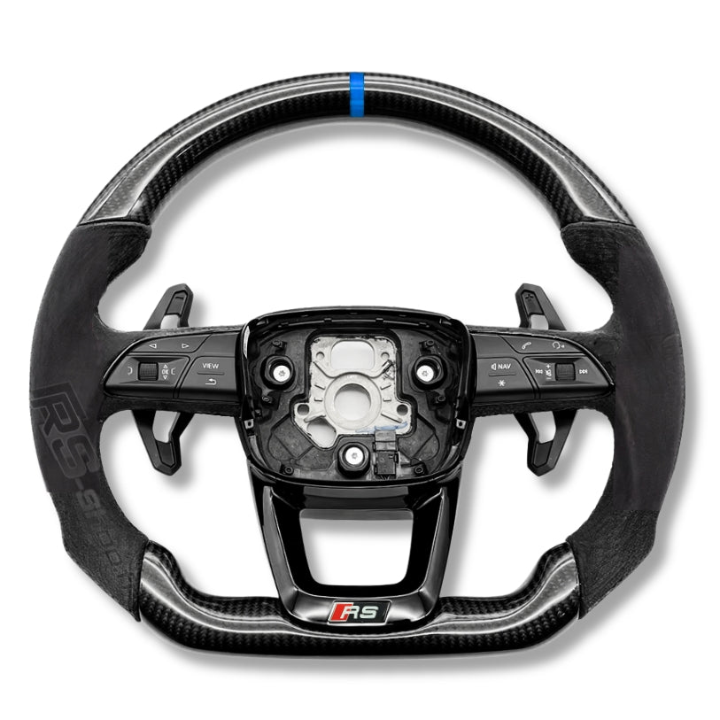 Volant Audi A4 A5 B9.5 en fibre de carbone véritable