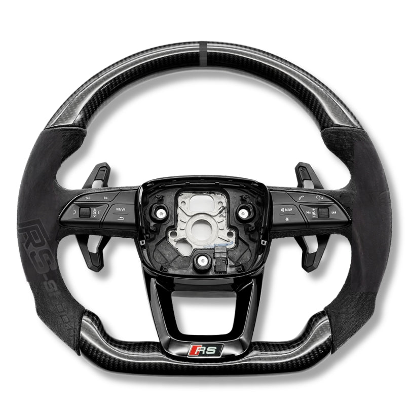Volant Audi A4 A5 B9.5 en fibre de carbone véritable