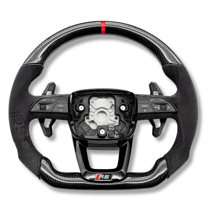Volant Audi A4 A5 B9.5 en fibre de carbone véritable