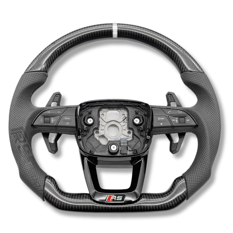Volant Audi A4 A5 B9.5 en fibre de carbone véritable