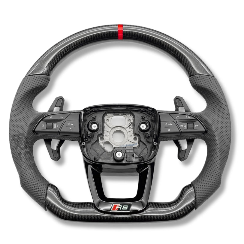Volant Audi A4 A5 B9.5 en fibre de carbone véritable