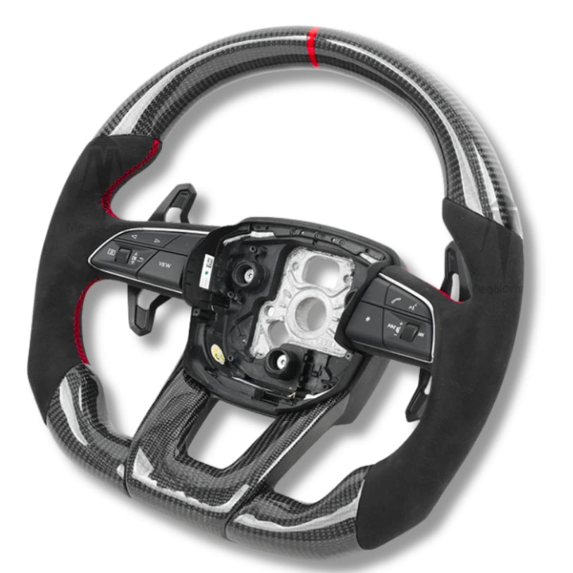 Volant sport Lamborghini Urus finition fibre de carbone et cuir