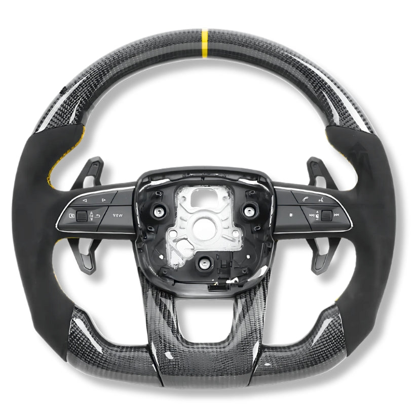 Volant sport Lamborghini Urus finition fibre de carbone et cuir
