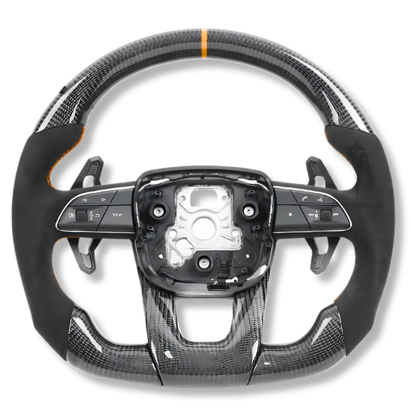 Volant sport Lamborghini Urus finition fibre de carbone et cuir