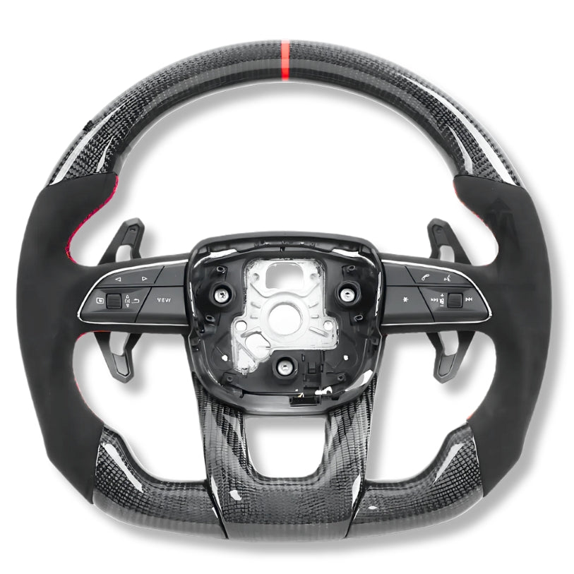 Volant sport Lamborghini Urus finition fibre de carbone et cuir