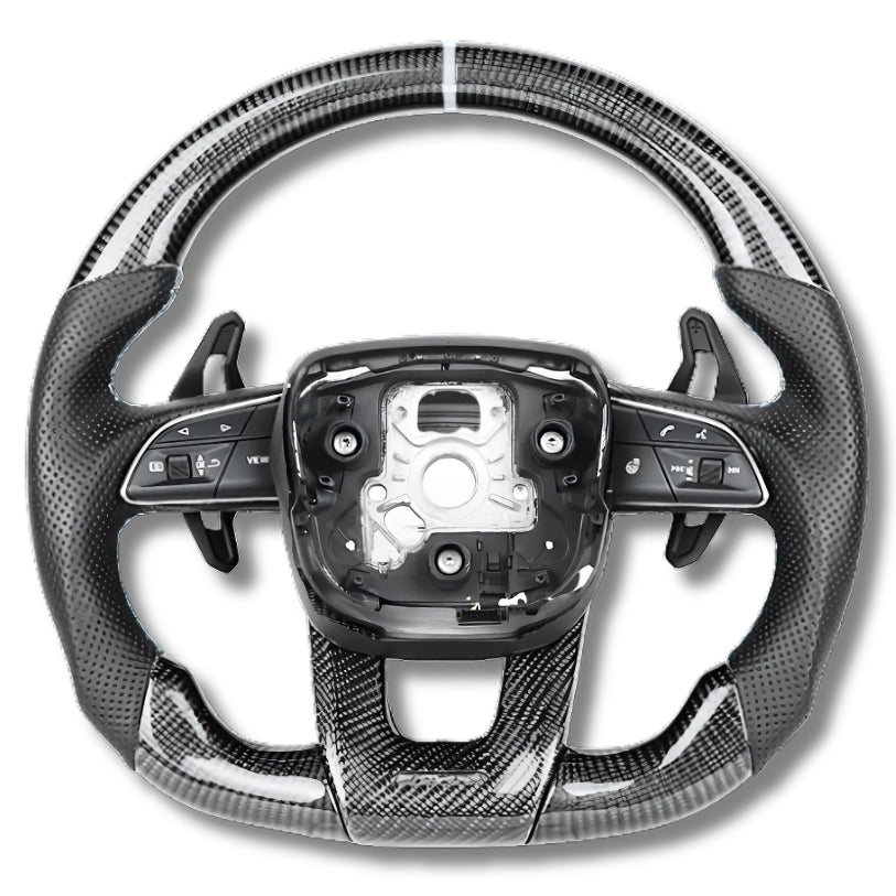 Volant sport Lamborghini Urus finition fibre de carbone et cuir
