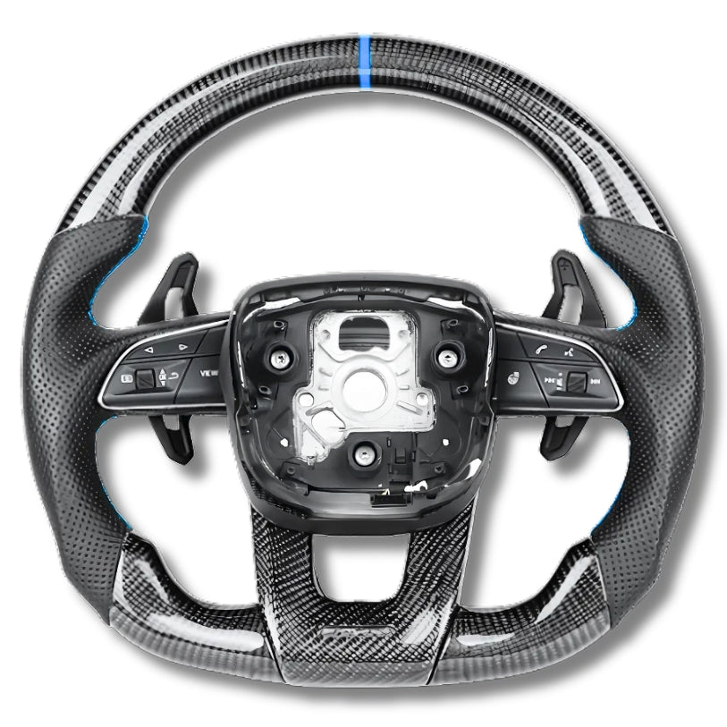 Volant sport Lamborghini Urus finition fibre de carbone et cuir