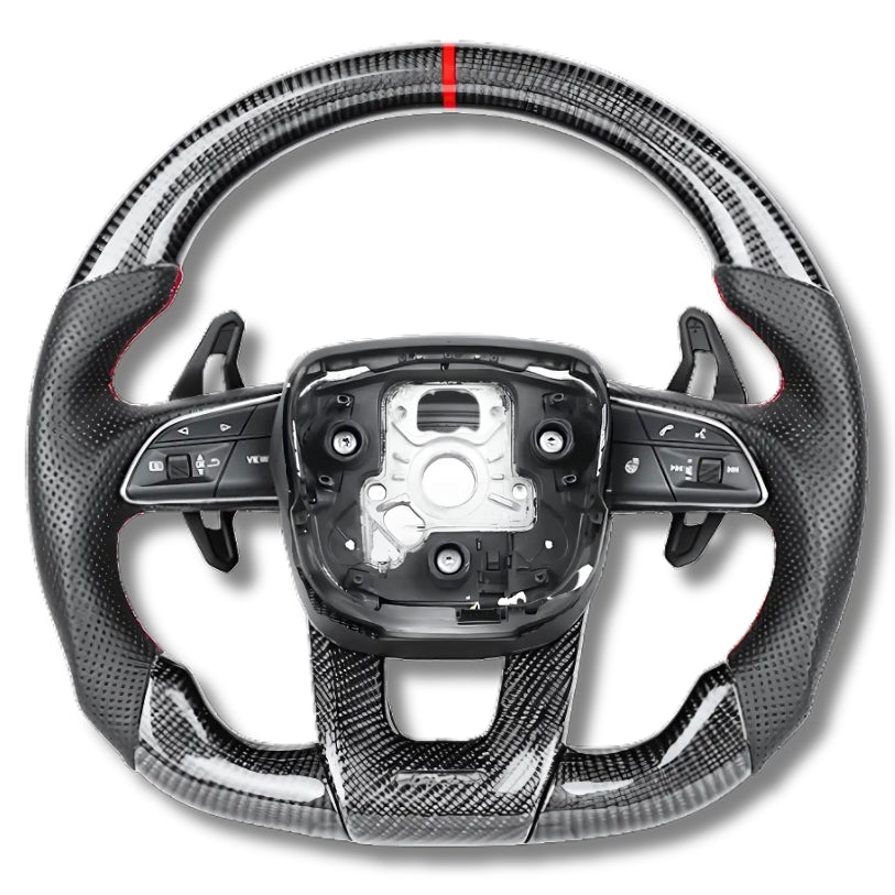Volant sport Lamborghini Urus finition fibre de carbone et cuir