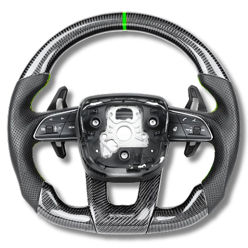 Volant sport Lamborghini Urus finition fibre de carbone et cuir