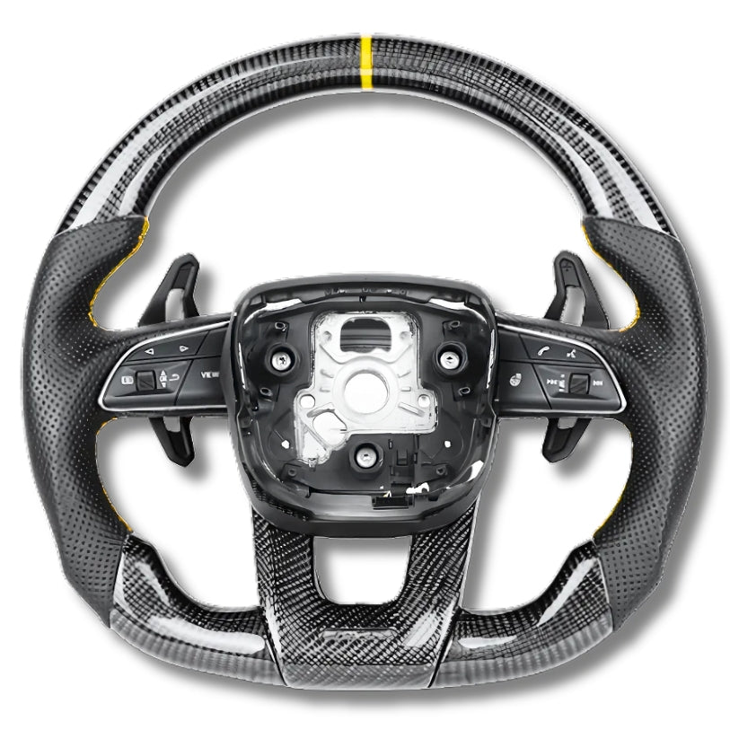 Volant sport Lamborghini Urus finition fibre de carbone et cuir