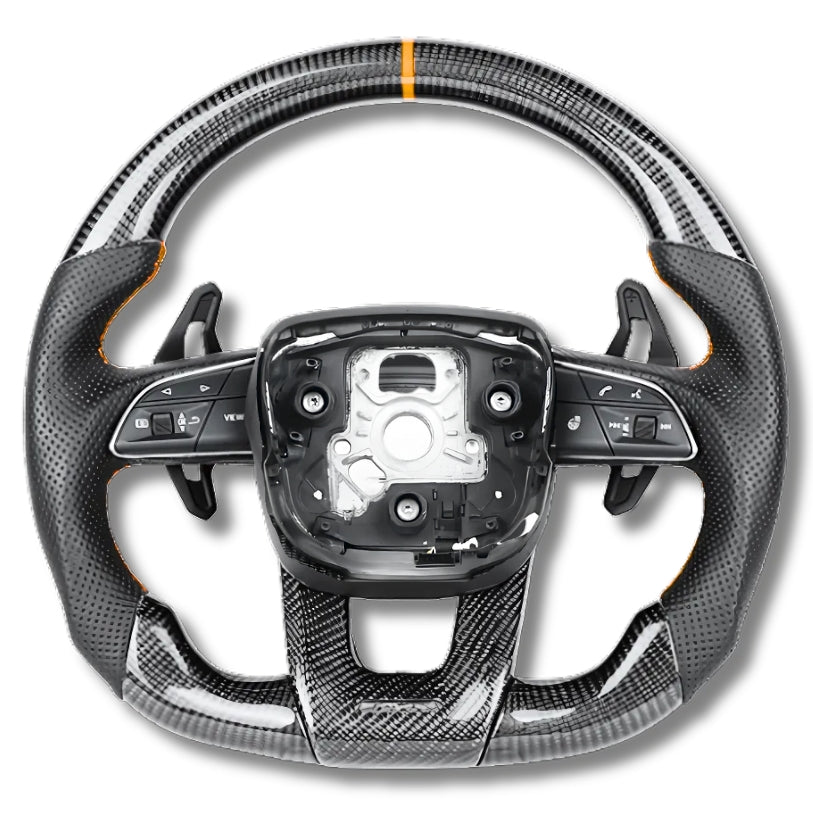 Volant sport Lamborghini Urus finition fibre de carbone et cuir