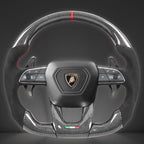 Volant sport Lamborghini Urus finition fibre de carbone et cuir