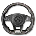 Volant sport Mercedes-AMG W205 finition fibre de carbone