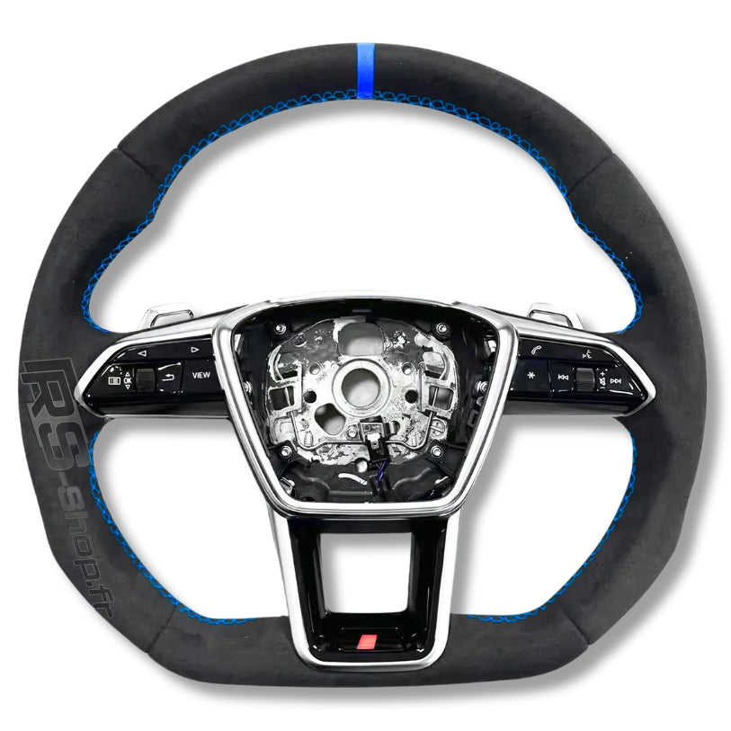 Volant Audi RS6 RS7 C8 finition carbone et cuir Alcantara