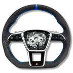Volant Audi RS6 RS7 C8 finition carbone et cuir Alcantara