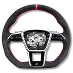 Volant Audi RS6 RS7 C8 finition carbone et cuir Alcantara