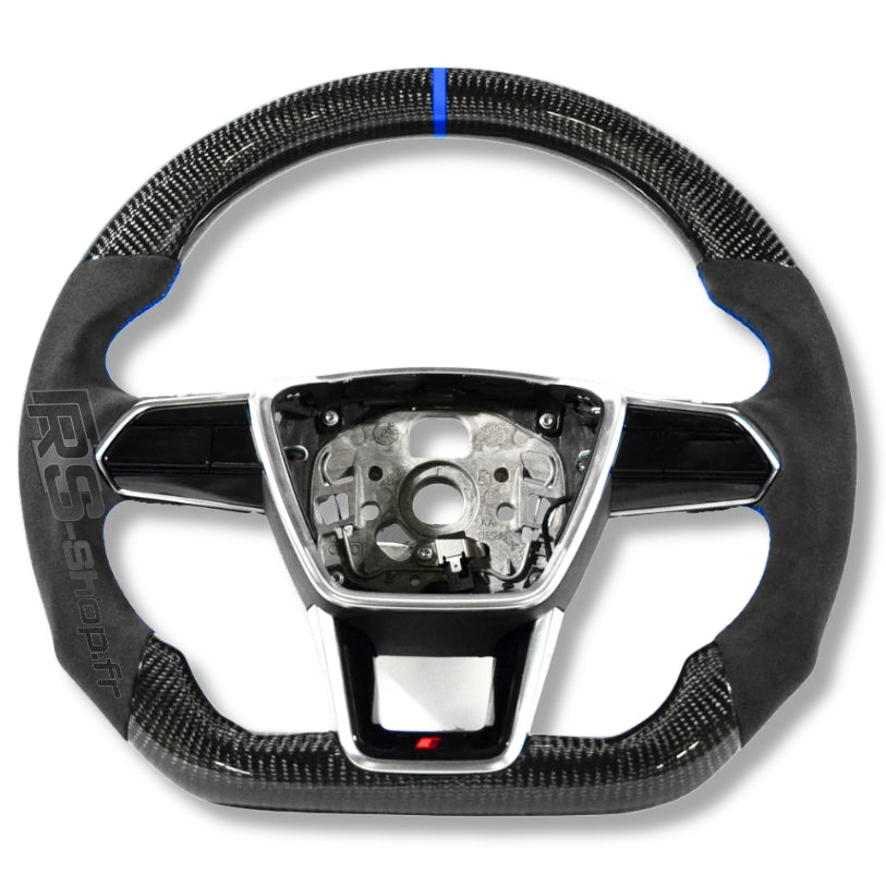 Volant Audi RS6 RS7 C8 finition carbone et cuir Alcantara