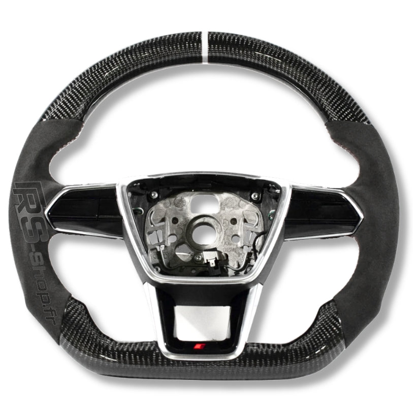 Volant Audi RS6 RS7 C8 finition carbone et cuir Alcantara