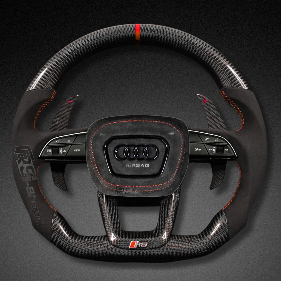 Volant Audi A4 A5 B9.5 en fibre de carbone véritable