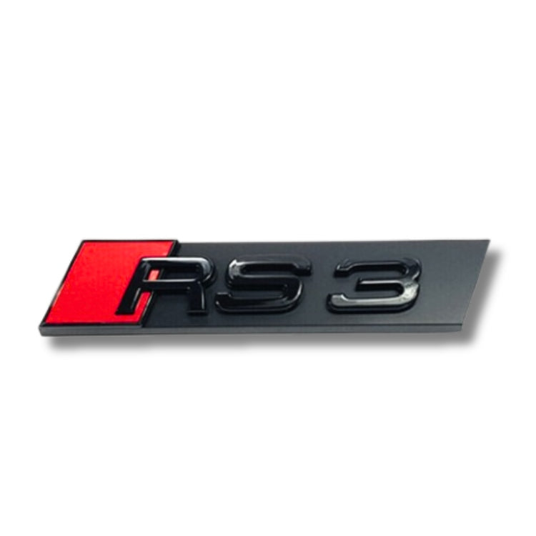 Logo RS noir pour Audi RS3 RS4 RS5 RS6 RSQ8