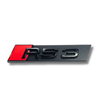 Logo RS noir pour Audi RS3 RS4 RS5 RS6 RSQ8